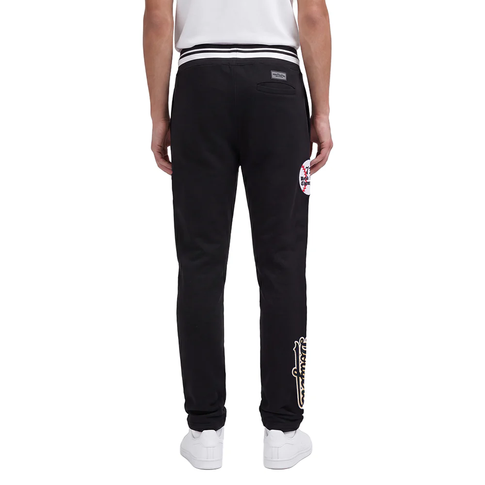 MLB LOS ANGELES DODGERS PRO PREP M RIB FLC SWEATPANT (BLACK) - Image 3