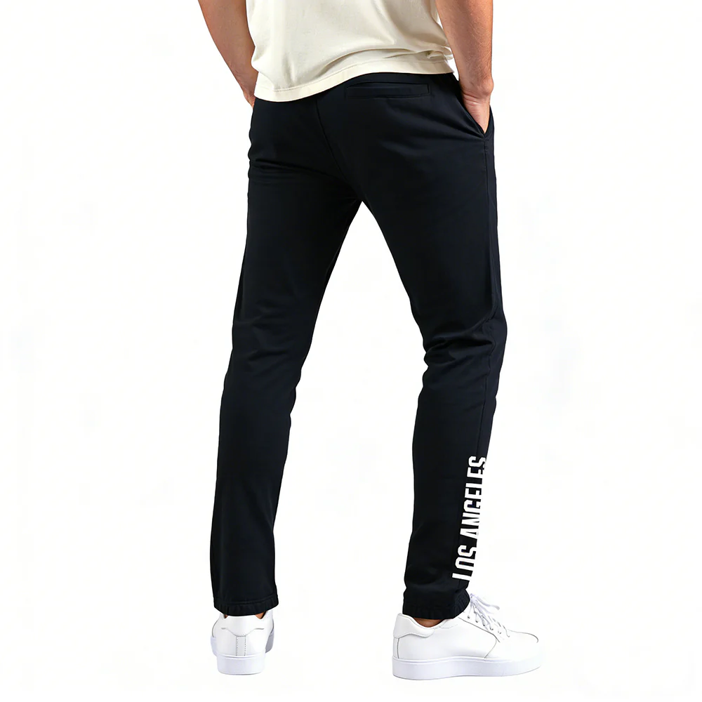 MLB LOS ANGELES DODGERS MODERN ORIGINALS MEN'S FLC SWEATPANT (BLACK) - Image 2