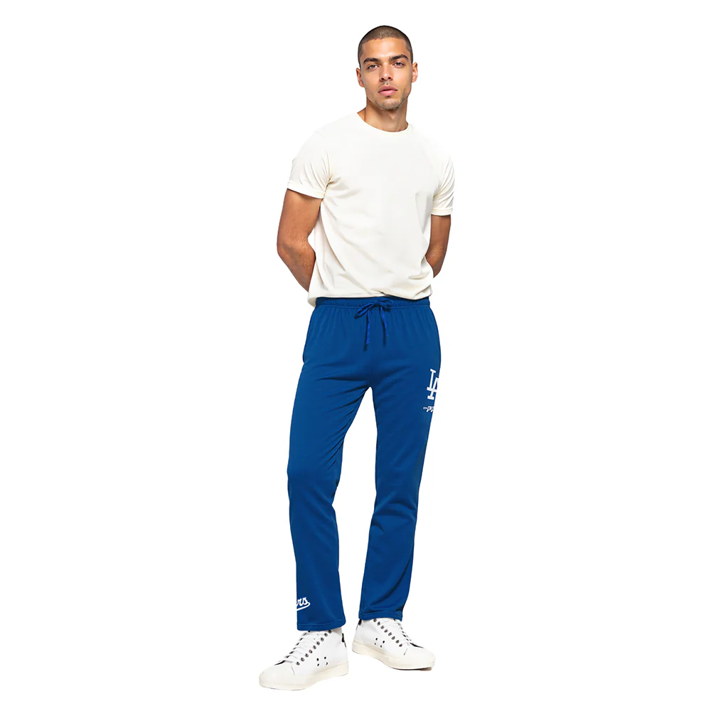 MLB LOS ANGELES DODGERS WINGSPAN MEN'S FLEECE STRAIGHT LEG SWEATPANT (DODGER BLUE) - Image 2