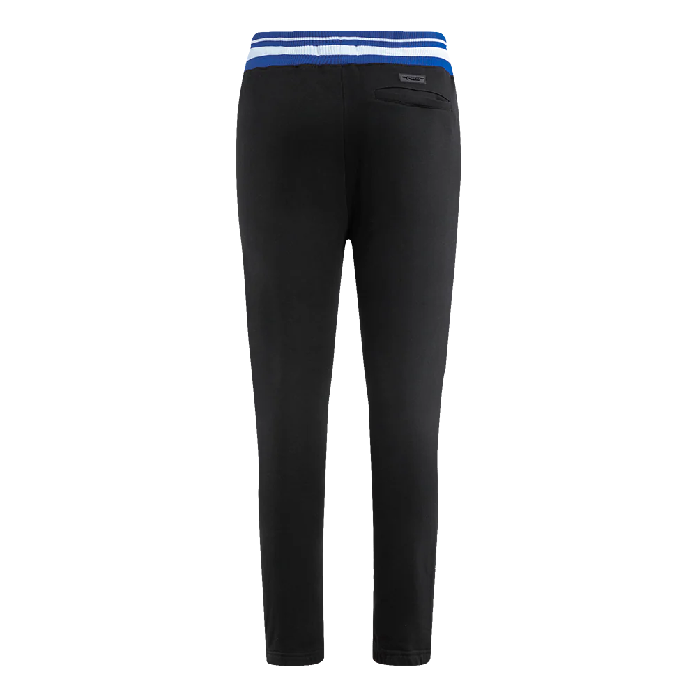 MLB LOS ANGELES DODGERS MASHUP MEN'S RIB SWEATPANT (BLACK/DODGER BLUE) - Image 3