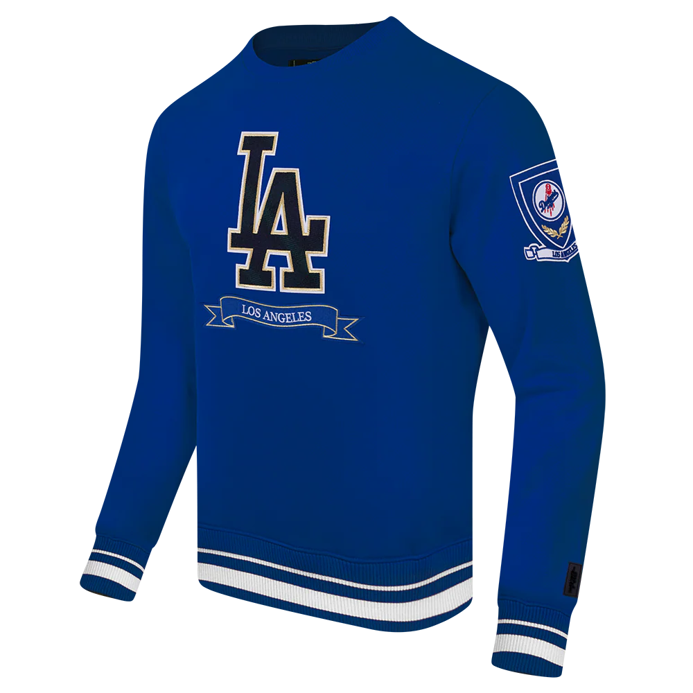 MLB LOS ANGELES DODGERS PRO PREP RIB FLC CREWNECK (DODGER BLUE) - Image 3