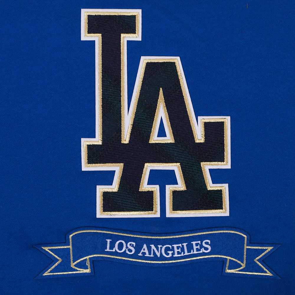 MLB LOS ANGELES DODGERS PRO PREP RIB FLC CREWNECK (DODGER BLUE) - Image 6