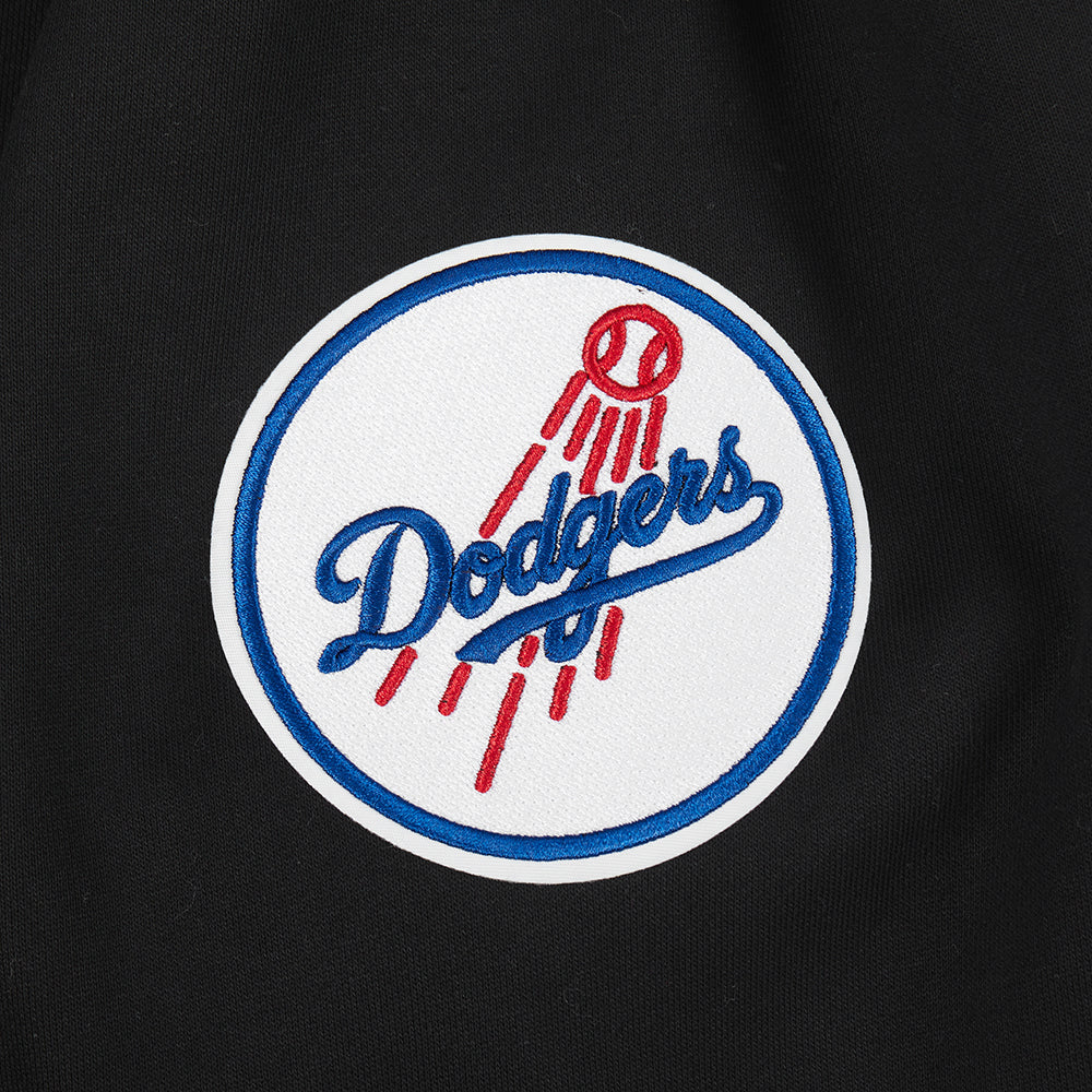 MLB LOS ANGELES DODGERS SOUVENIR MEN'S FLEECE PULLOVER HOODIE (BLACK) - Image 7