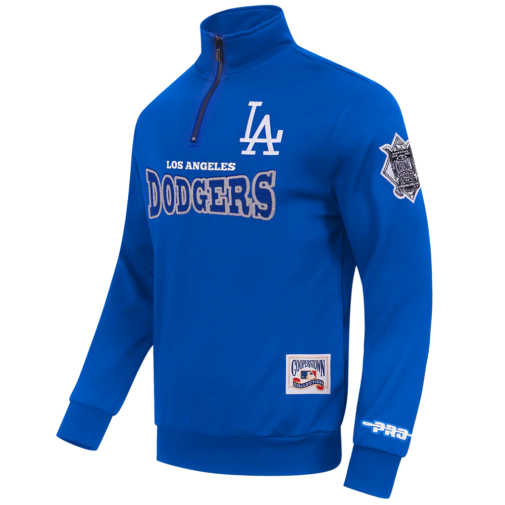 MLB LOS ANGELES DODGERS DAY ONE MEN'S SWEATERS (ROYAL BLUE) - Image 3