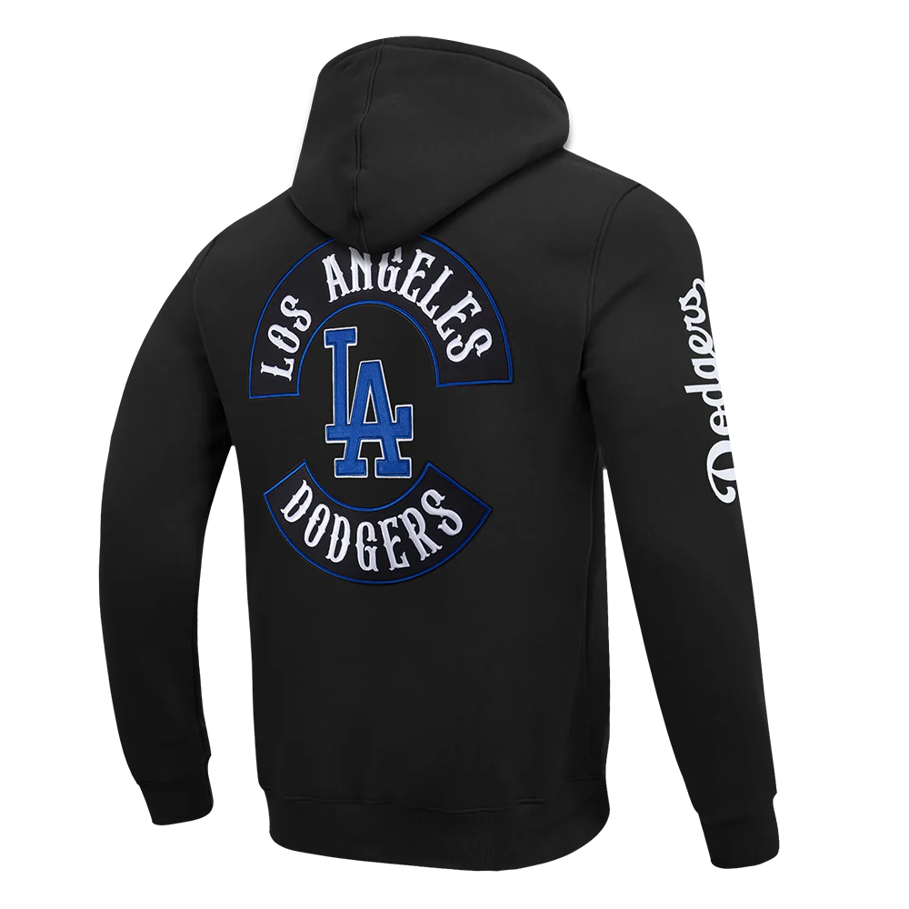 MLB LOS ANGELES DODGERS BORN FOR SPORT MEN'S FLC PO HOODIE (BLACK) - Image 4