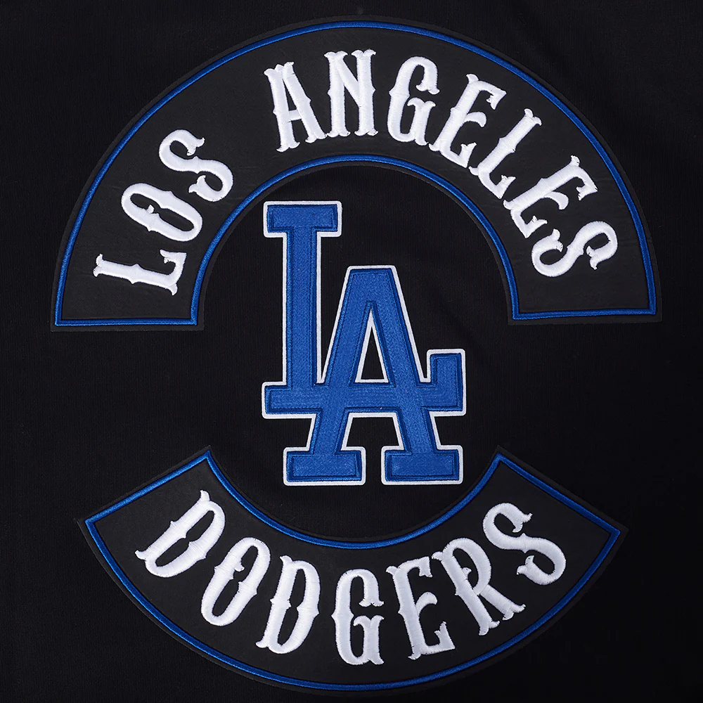 MLB LOS ANGELES DODGERS BORN FOR SPORT MEN'S FLC PO HOODIE (BLACK) - Image 5