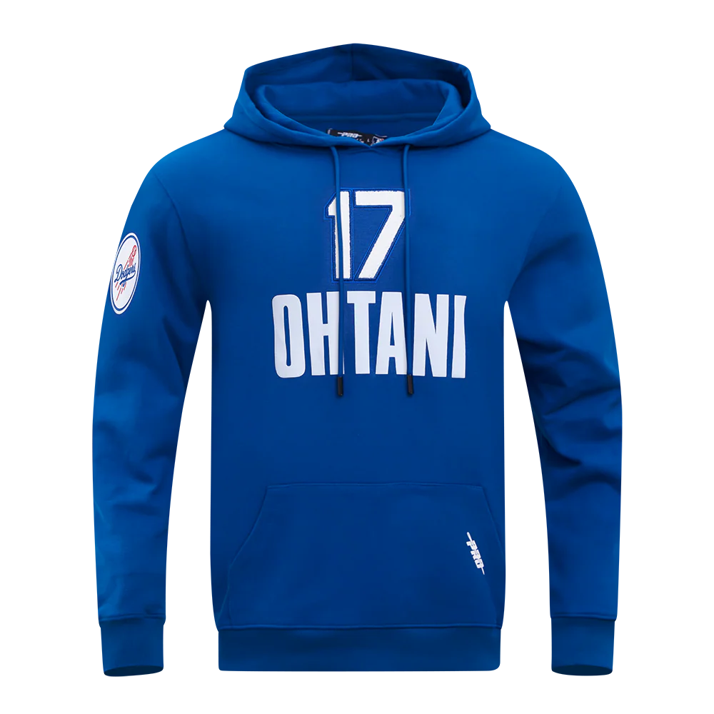 MLB LOS ANGELES DODGERS SHOHEI OHTANI #17 CLASSIC MEN'S DK PO HOODIE (DODGER BLUE)
