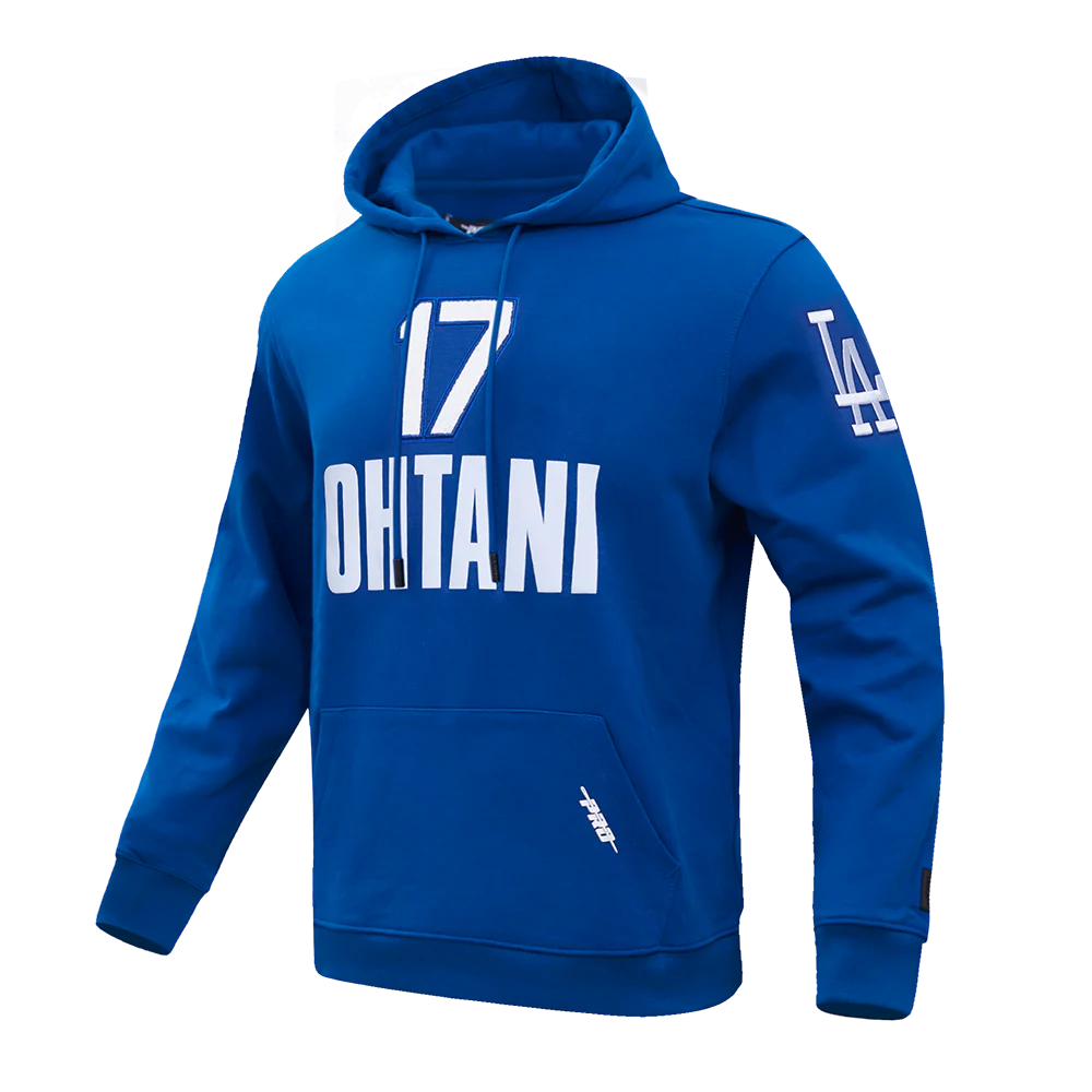 MLB LOS ANGELES DODGERS SHOHEI OHTANI #17 CLASSIC MEN'S DK PO HOODIE (DODGER BLUE) - Image 2