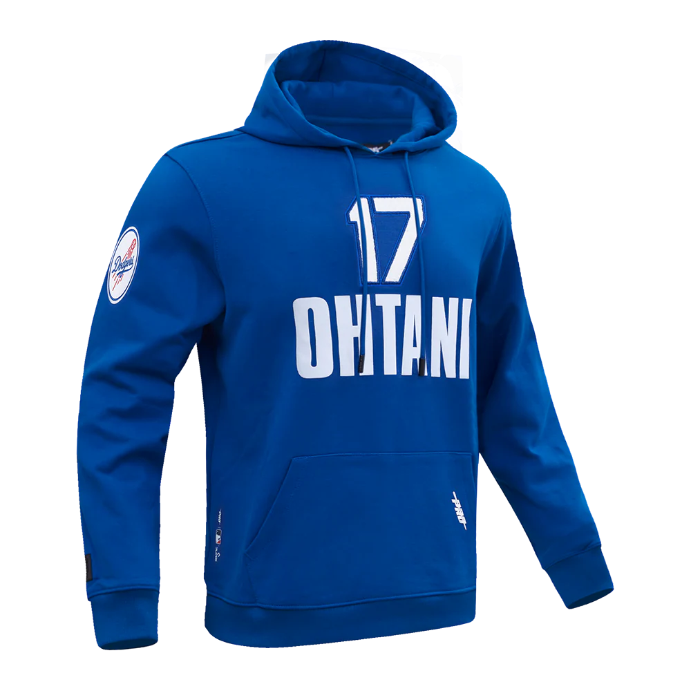 MLB LOS ANGELES DODGERS SHOHEI OHTANI #17 CLASSIC MEN'S DK PO HOODIE (DODGER BLUE) - Image 3