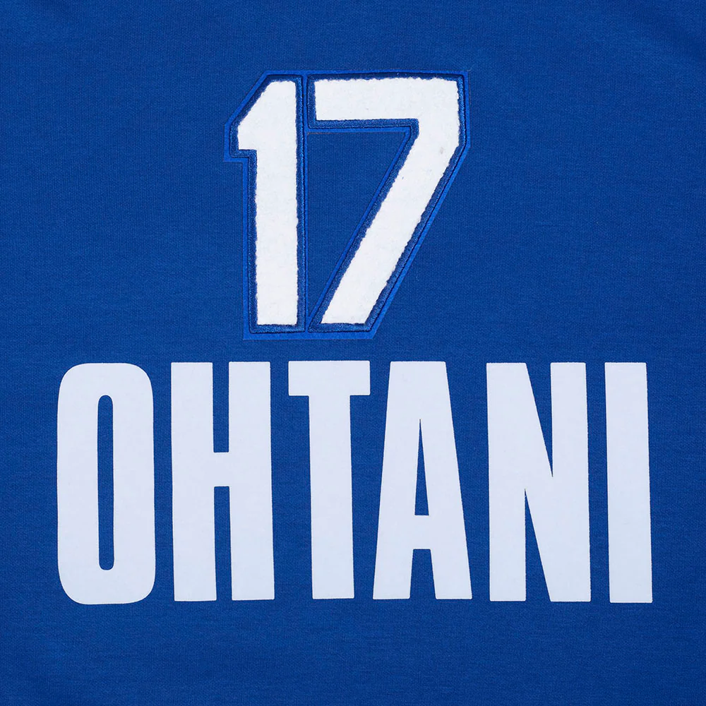 MLB LOS ANGELES DODGERS SHOHEI OHTANI #17 CLASSIC MEN'S DK PO HOODIE (DODGER BLUE) - Image 5