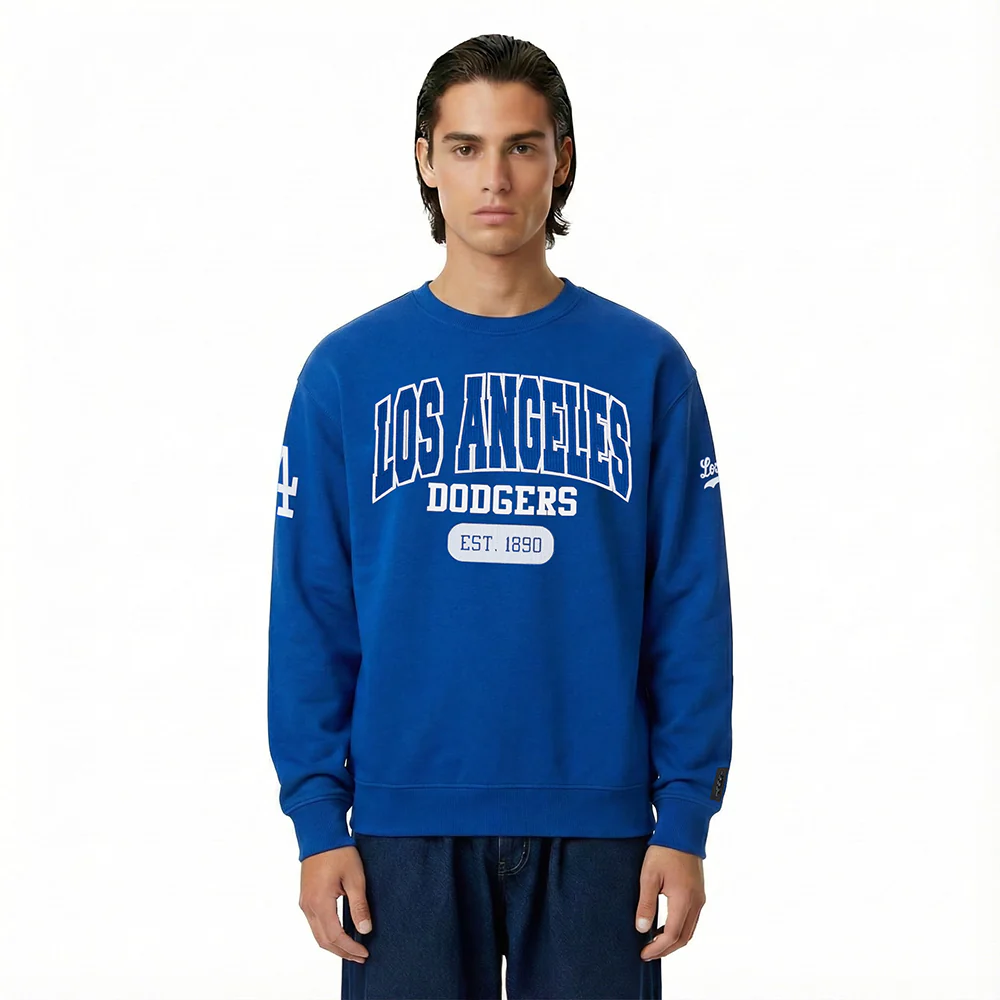 MLB LOS ANGELES DODGERS CITY ARCH MEN'S FLC CREWNECK (DODGER BLUE)