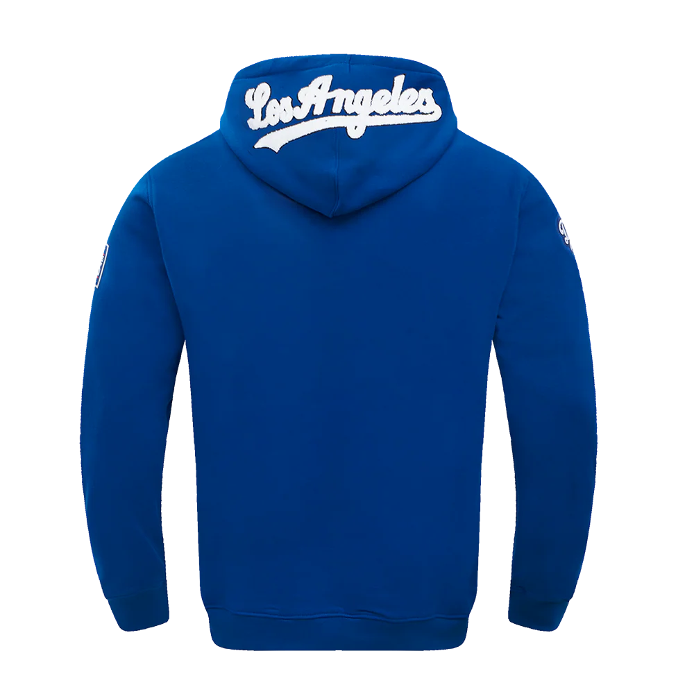 MLB LOS ANGELES DODGERS CLASSIC CHENILLE MEN'S PULLOVER HOODIE (DOGERS BLUE) - Image 3