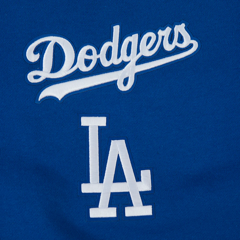 MLB LOS ANGELES DODGERS WINGSPAN MEN'S DROP SHOULDER FLC CREWNECK (DODGER BLUE) - Image 5