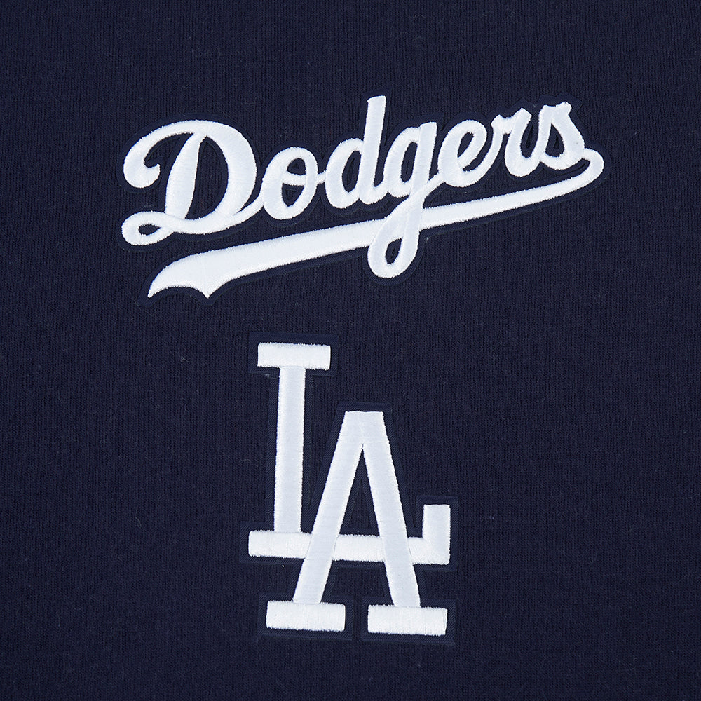 MLB LOS ANGELES DODGERS WINGSPAN MEN'S DROP SHOULDER FLC CREWNECK (MIDNIGHT NAVY) - Image 5