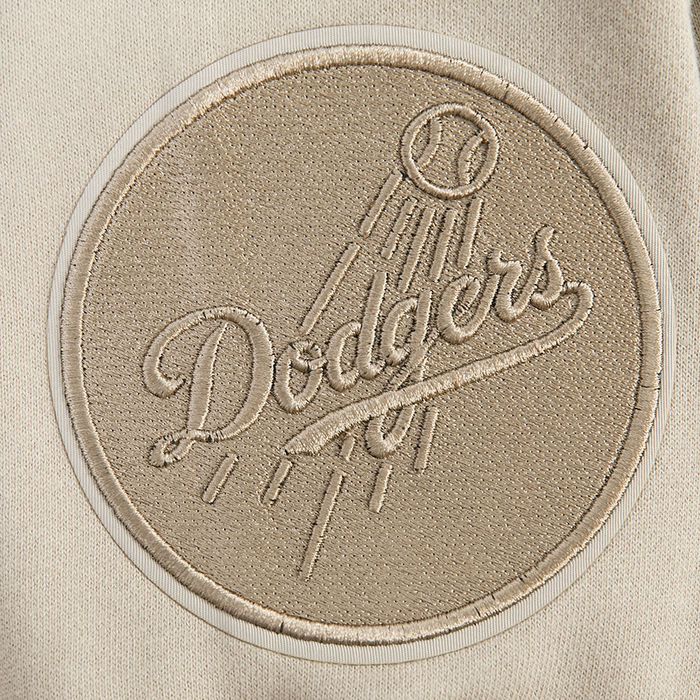 MLB LOS ANGELES DODGERS WINGSPAN MEN'S DROP SHOULDER FLC CREWNECK (TAUPE) - Image 5