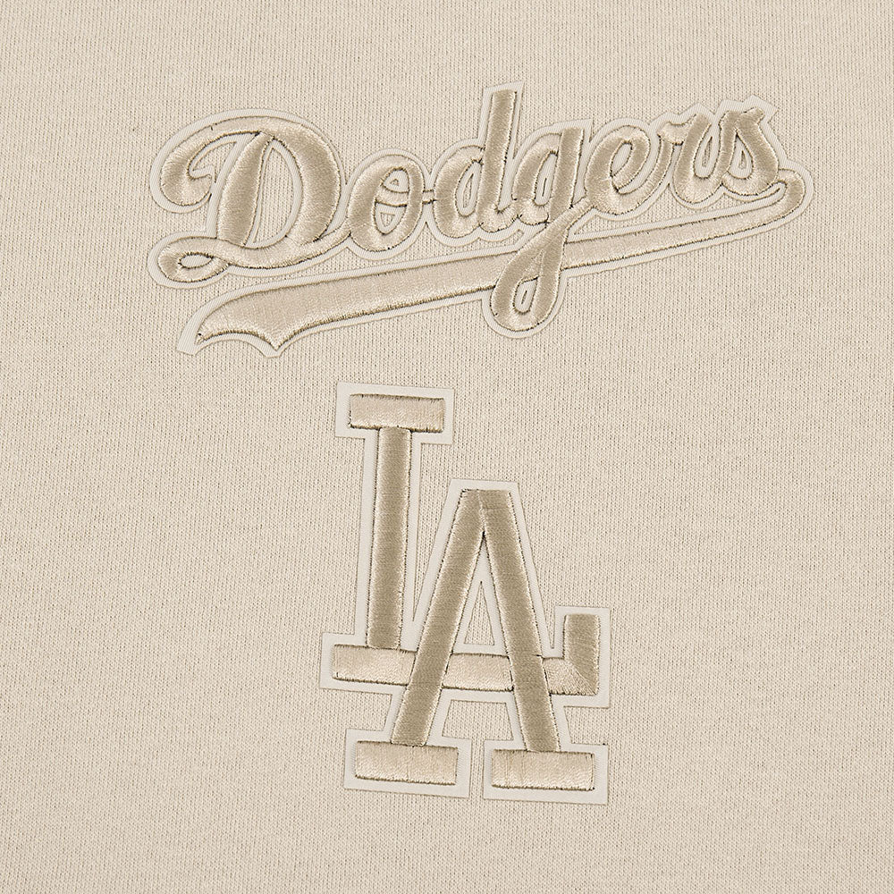 MLB LOS ANGELES DODGERS WINGSPAN MEN'S DROP SHOULDER FLC CREWNECK (TAUPE) - Image 6