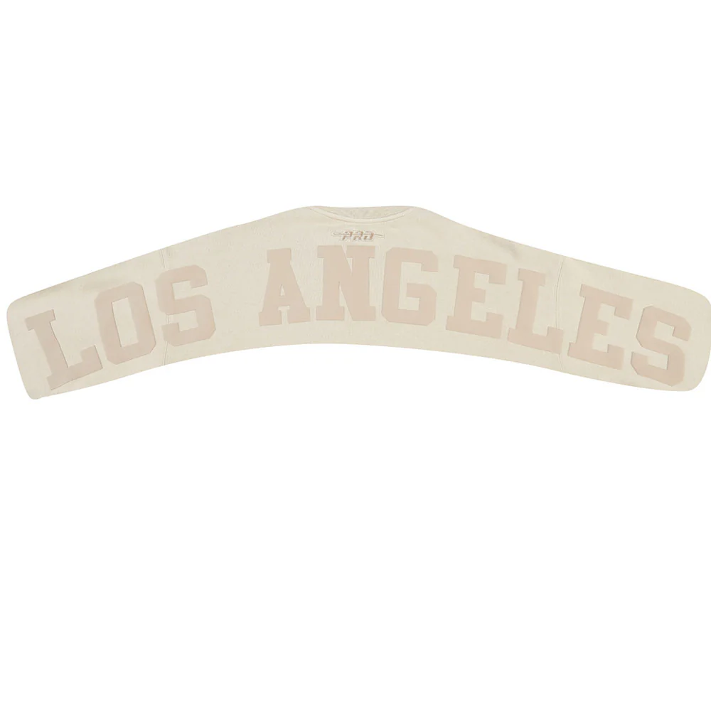 MLB LOS ANGELES DODGERS WINGSPAN MEN'S DROP SHOULDER FLC CREWNECK (TAUPE) - Image 7