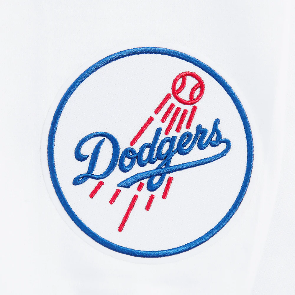 MLB LOS ANGELES DODGERS WINGSPAN MEN'S DROP SHOULDER FLC CREWNECK (WHITE) - Image 5
