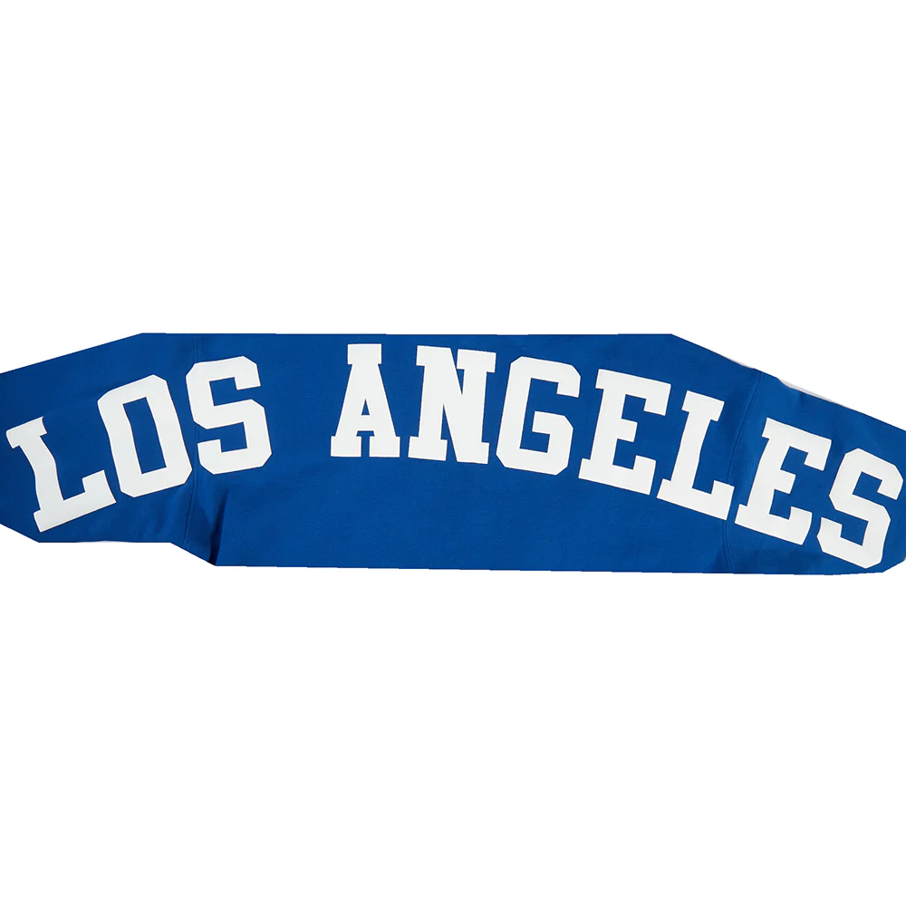 MLB LOS ANGELES DODGERS WINGSPAN MEN'S DROP SHOULDER FLC PO HOODIE V (DODGER BLUE) - Image 9