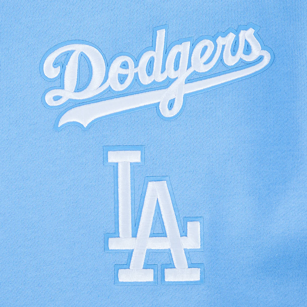 MLB LOS ANGELES DODGERS WINGSPAN MEN'S DROP SHOULDER FLC PO HOODIE V2 (UNIVERSITY BLUE) - Image 8