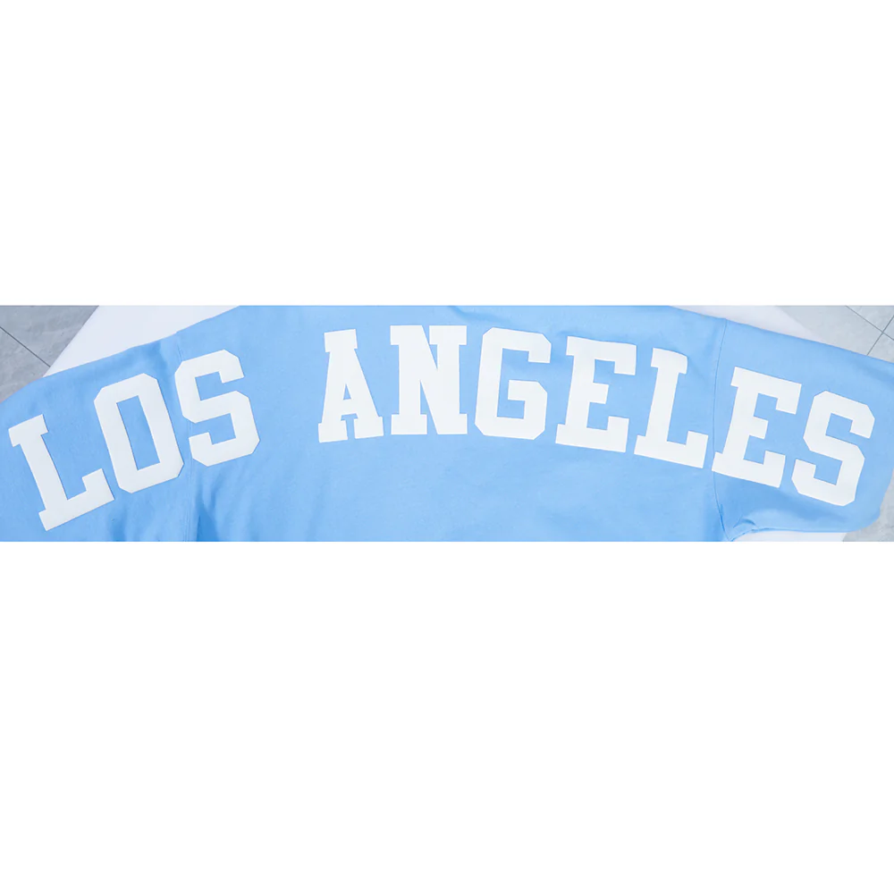 MLB LOS ANGELES DODGERS WINGSPAN MEN'S DROP SHOULDER FLC PO HOODIE V2 (UNIVERSITY BLUE) - Image 9