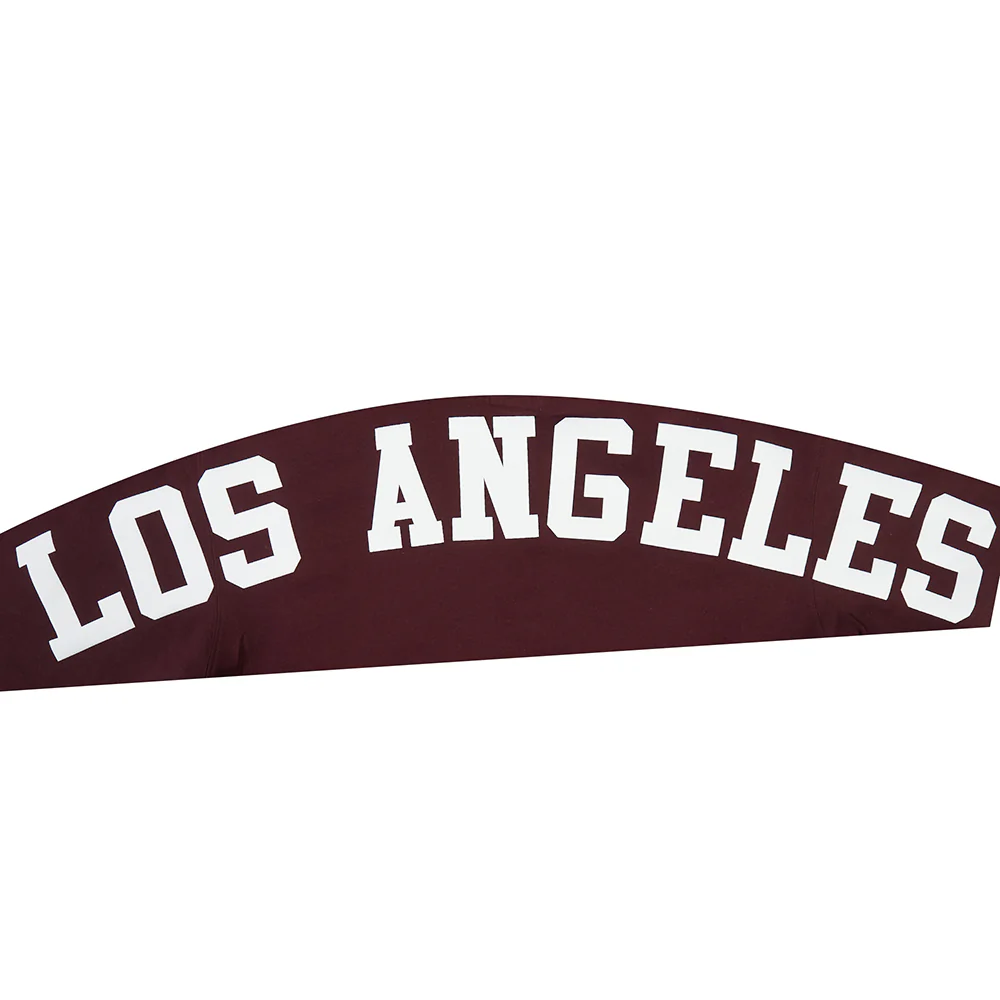 MLB LOS ANGELES DODGERS WINGSPAN MEN'S DROP SHOULDER FLC PO HOODIE V2 (WINE) - Image 7