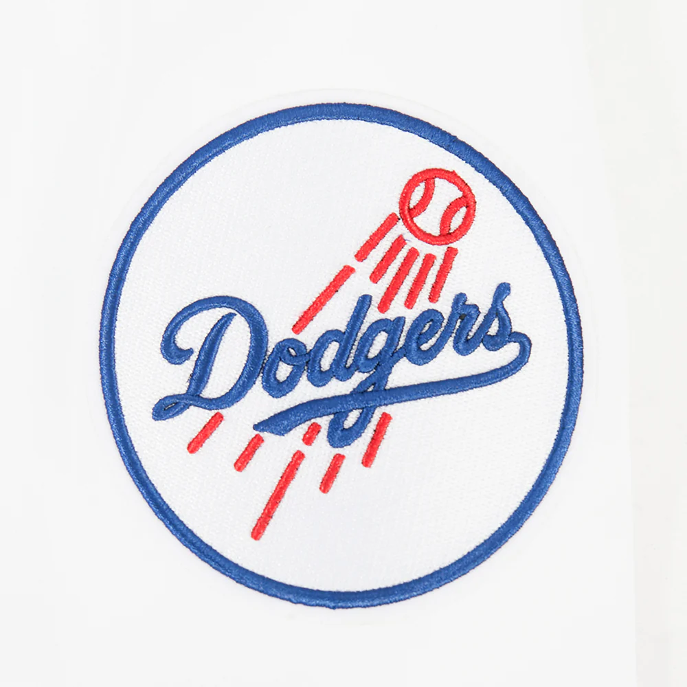 MLB LOS ANGELES DODGERS CLASSIC CHENILLE MEN'S DK PO HOODIE (WHITE) - Image 7