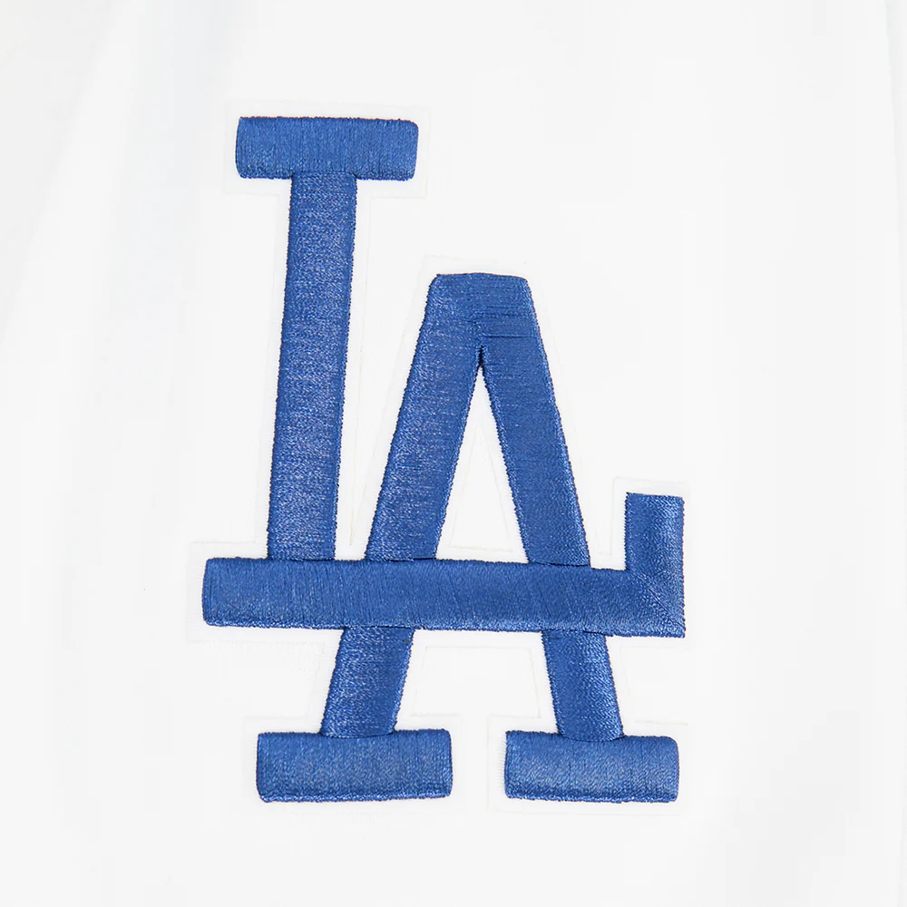 MLB LOS ANGELES DODGERS CLASSIC CHENILLE MEN'S DK PO HOODIE (WHITE) - Image 8