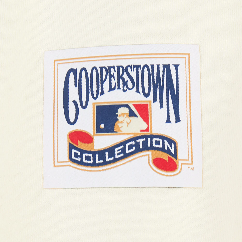 MLB LOS ANGELES DODGERS FIRST TEAM MEN'S PULL OVER HOODIE (EGGSHELL) - Image 7