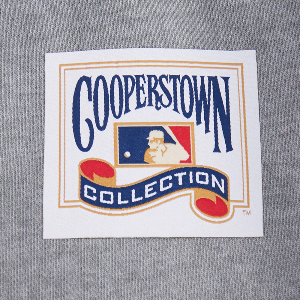 MLB LOS ANGELES DODGERS FIRST TEAM MEN'S PULL OVER HOODIE (WASHED GREY) - Image 7