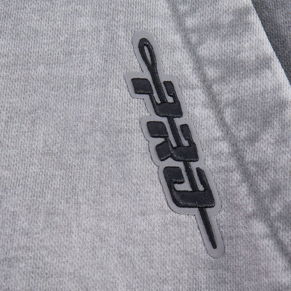 MLB LOS ANGELES DODGERS FIRST TEAM MEN'S PULL OVER HOODIE (WASHED GREY) - Image 8