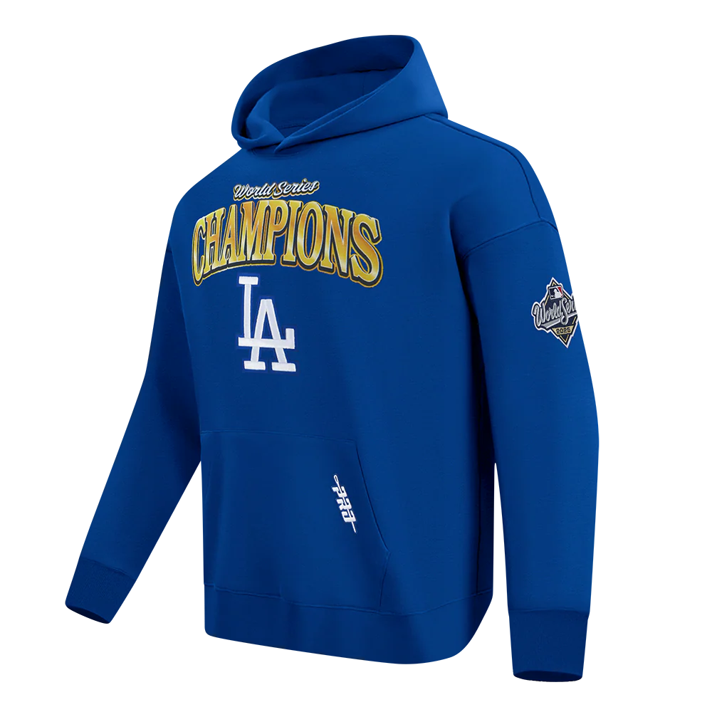 MLB LOS ANGELES DODGERS MLB WORLD SERIES 2025 MEN´S DROP SHOULDER FLC PO HOODIE (DODGER BLUE) - Image 4