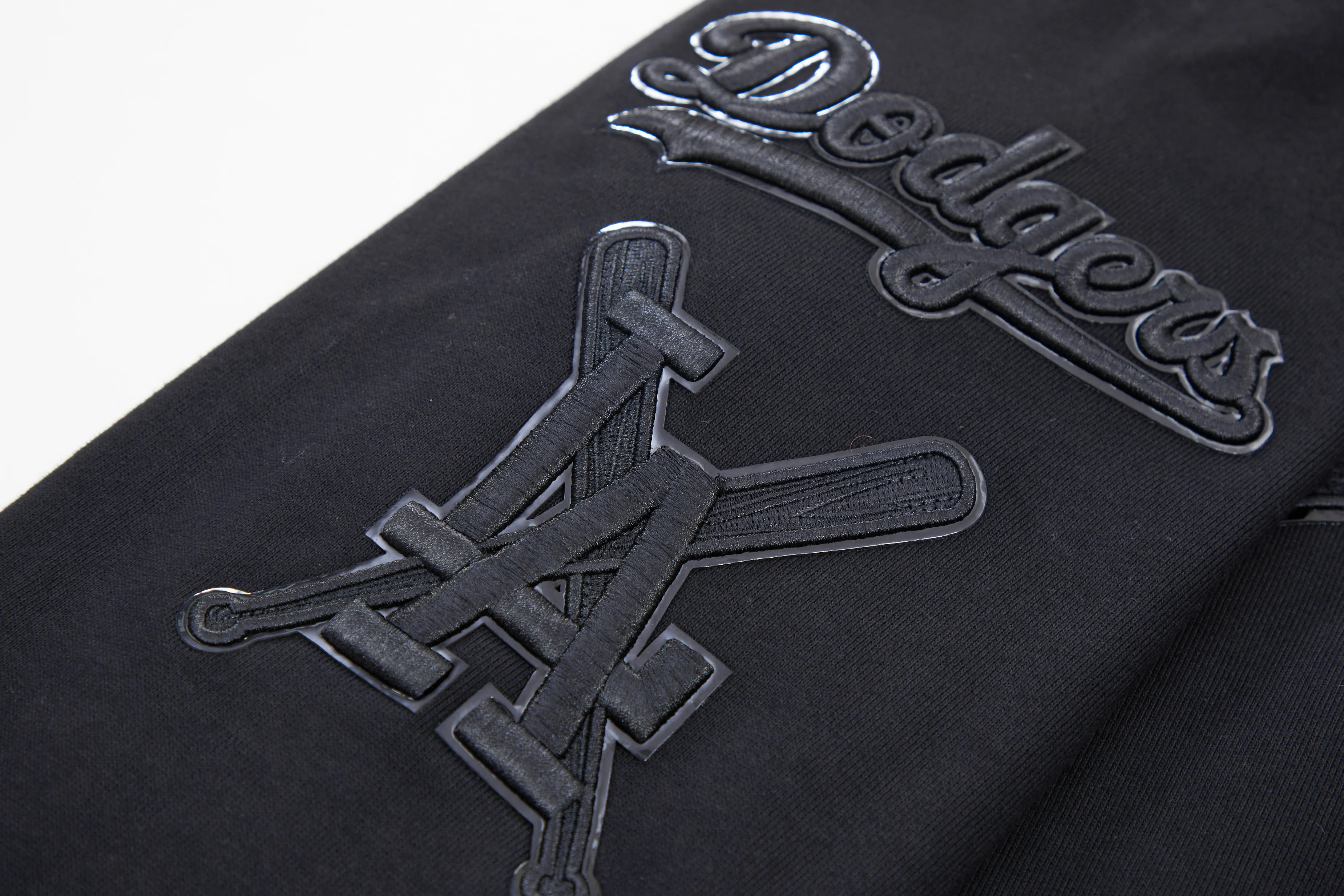 MLB LOS ANGELES DODGERS TRIPLE BLACK MEN'S ZIPPER HOODIE (BLACK) - Image 8