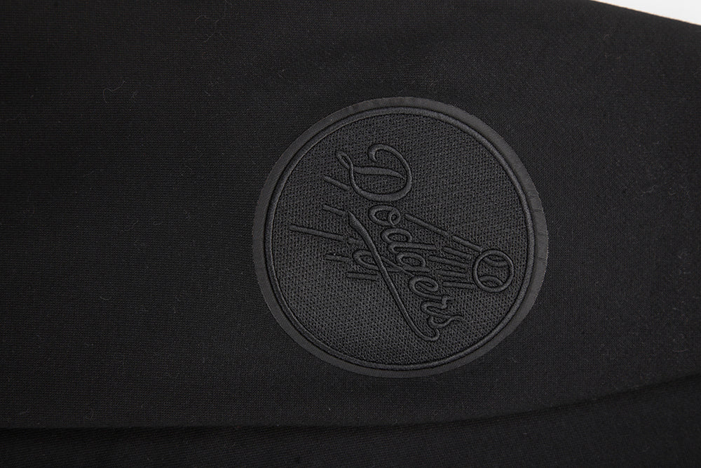 MLB LOS ANGELES DODGERS NEUTRAL DROP SHOULDER FLEECE CREWNECK (BLACK) - Image 5