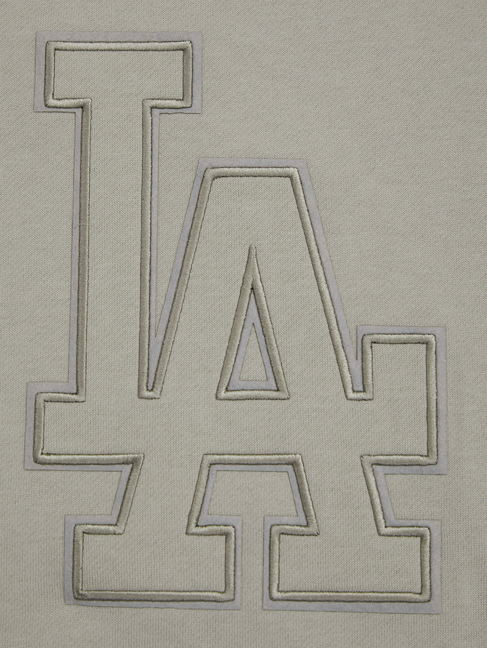 MLB LOS ANGELES DODGERS NEUTRAL DROP SHOULDER FLEECE CREWNECK (TAUPE) - Image 7