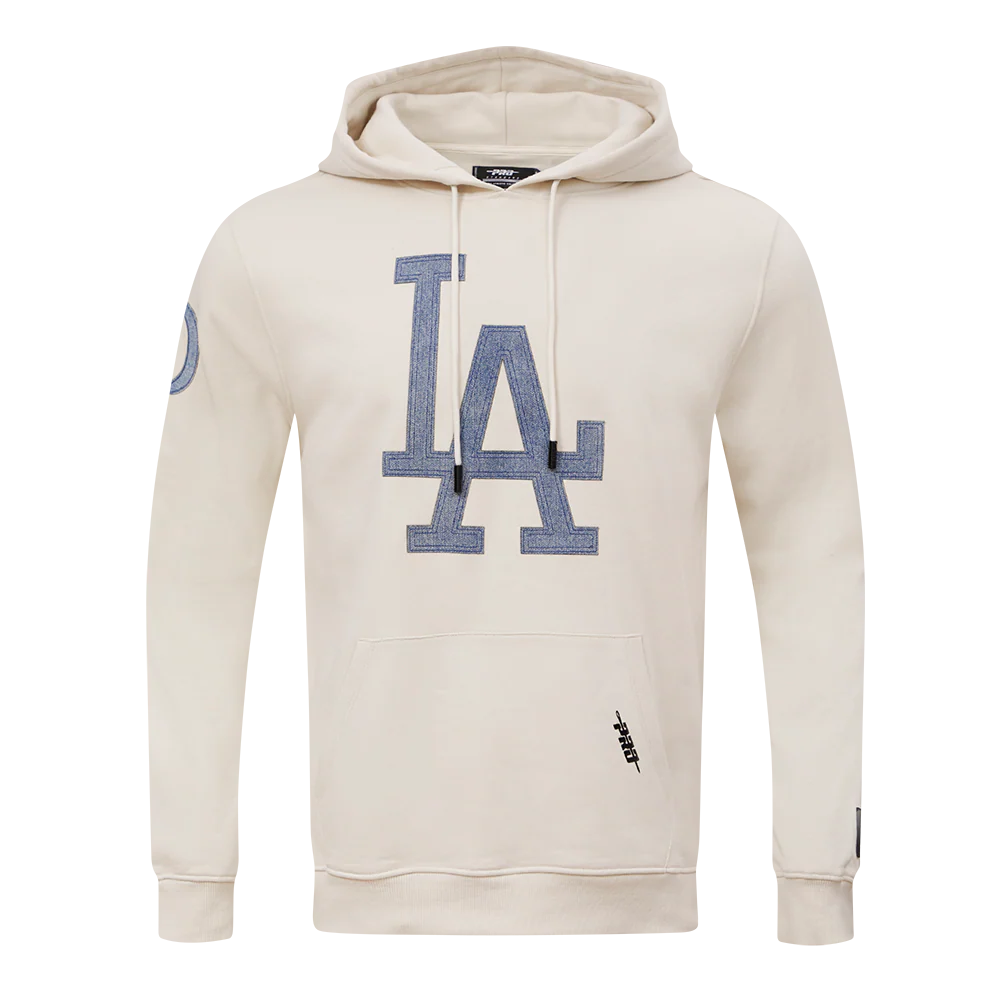 MLB LOS ANGELES DODGERS VARSITY BLUES MEN'S PULLOVER HOODIE (LINEN)