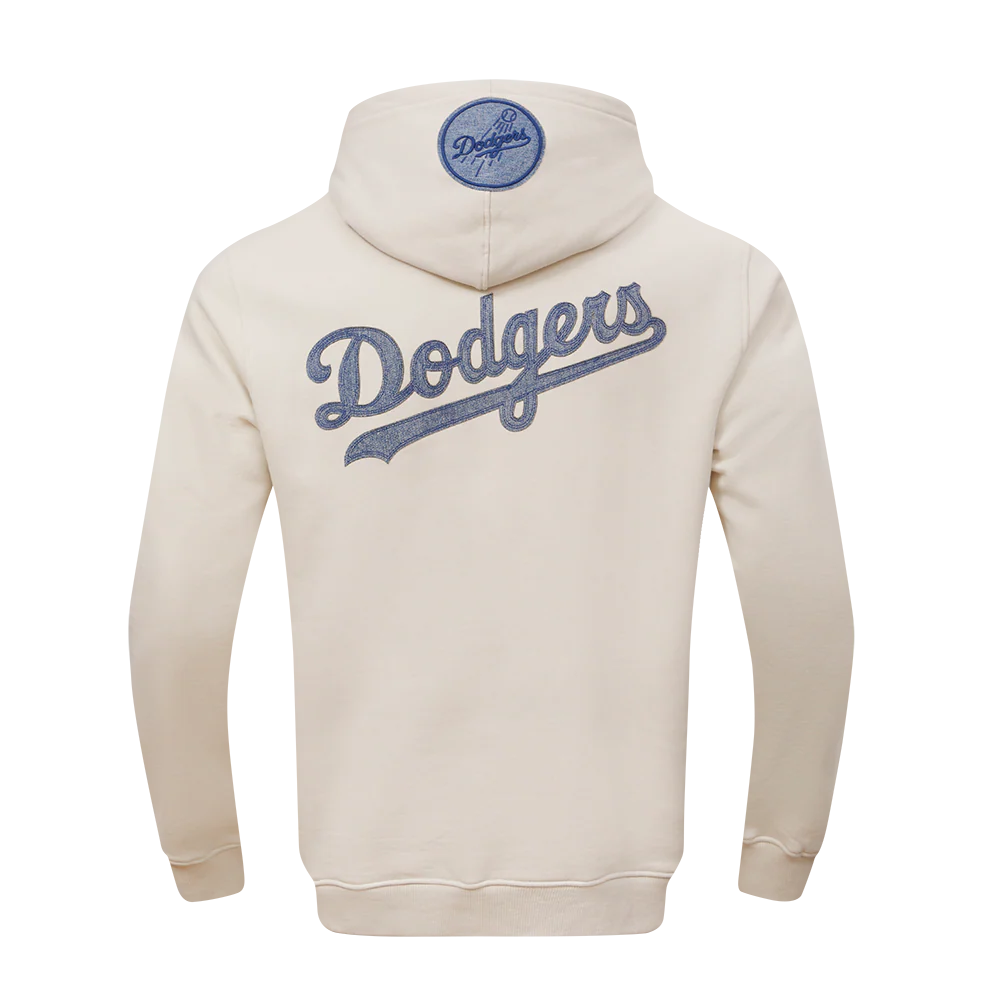 MLB LOS ANGELES DODGERS VARSITY BLUES MEN'S PULLOVER HOODIE (LINEN) - Image 3