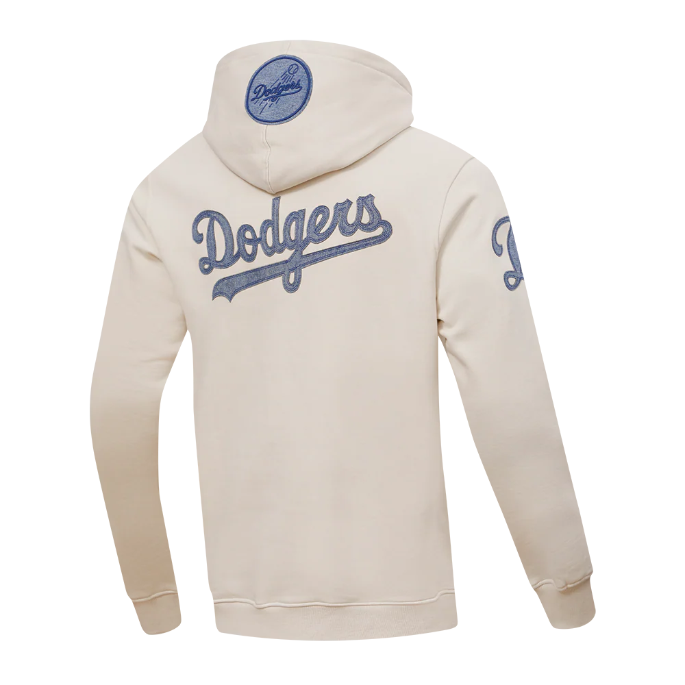 MLB LOS ANGELES DODGERS VARSITY BLUES MEN'S PULLOVER HOODIE (LINEN) - Image 4