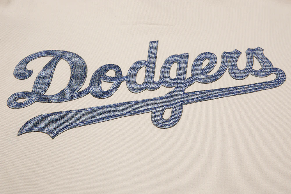 MLB LOS ANGELES DODGERS VARSITY BLUES MEN'S PULLOVER HOODIE (LINEN) - Image 5