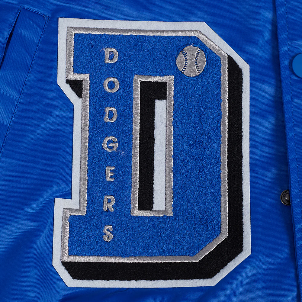 MLB LOS ANGELES DODGERS SUBLIMATED MEN'S SATIN JACKET-MIDNIGHT SKY (ROYAL BLUE) - Image 8