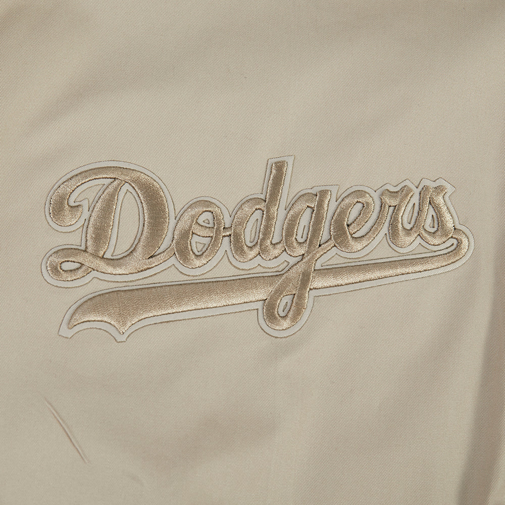 MLB LOS ANGELES DODGERS WINGSPAN MEN'S TWILL JACKET (TAUPE) - Image 6