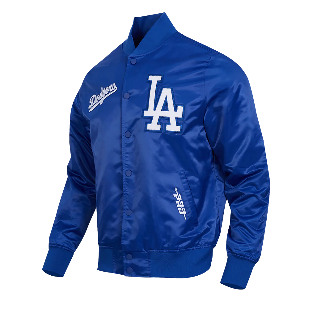 MLB LOS ANGELES DODGERS SOUVENIR MEN'S SATIN JACKET (DODGER BLUE) - Image 2