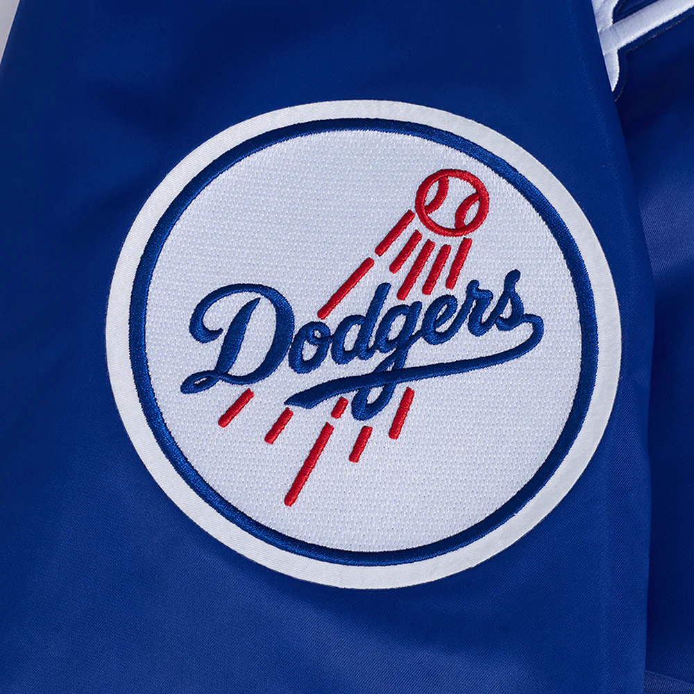 MLB LOS ANGELES DODGERS SOUVENIR MEN'S SATIN JACKET (DODGER BLUE) - Image 7