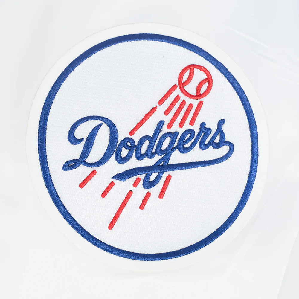 MLB LOS ANGELES DODGERS SOUVENIR MEN'S SATIN JACKET (WHITE) - Image 7