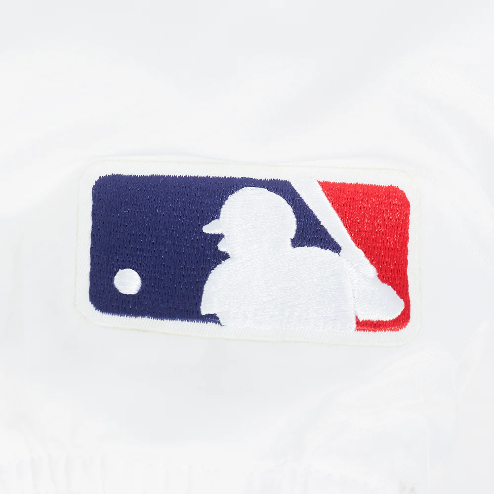 MLB LOS ANGELES DODGERS SOUVENIR MEN'S SATIN JACKET (WHITE) - Image 8