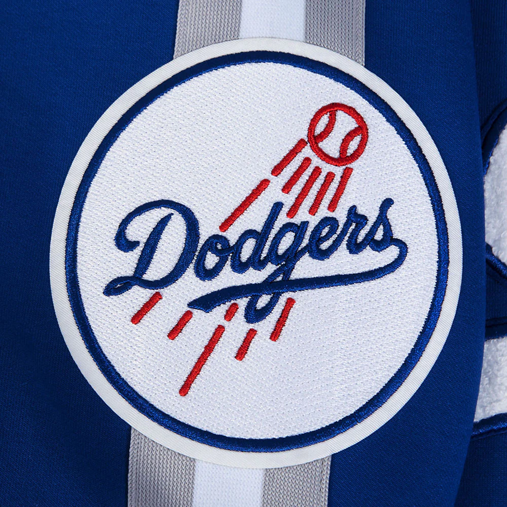 MLB LOS ANGELES DODGERS CURRENT LOGO PRO GAME DAY MEN'S DOUBLE KNIT JACKET (DODGER BLUE/SILVER/WHITE) - Image 8