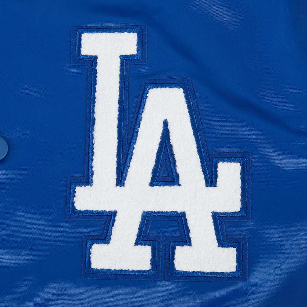 MLB LOS ANGELES DODGERS LETTERMAN MEN'S SATIN JACKET (DODGER BLUE) - Image 5