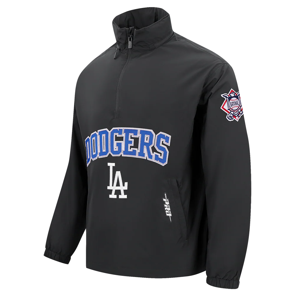 MLB LOS ANGELES DODGERS PRE GAME MEN'S JACKET (BLACK) - Image 3