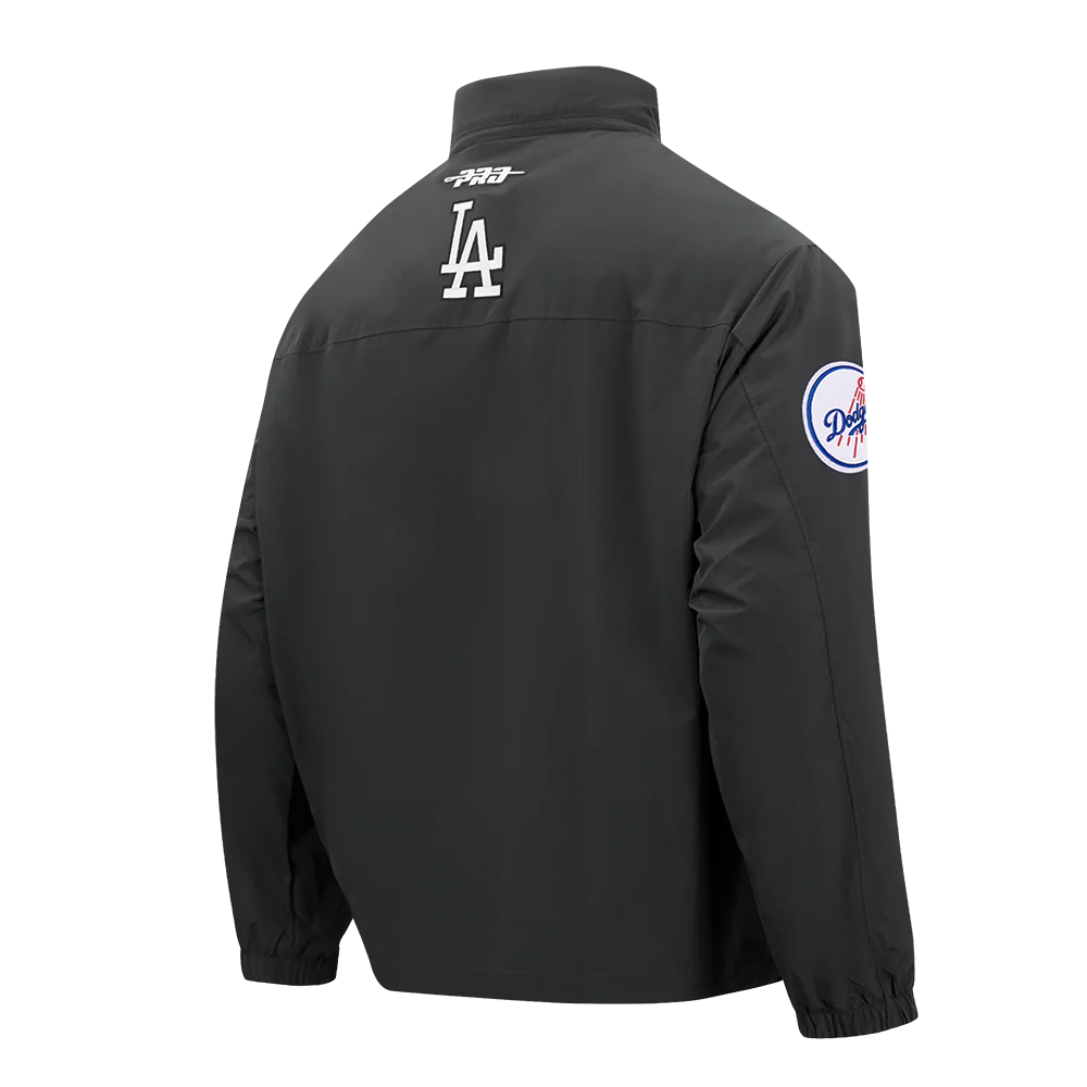 MLB LOS ANGELES DODGERS PRE GAME MEN'S JACKET (BLACK) - Image 4