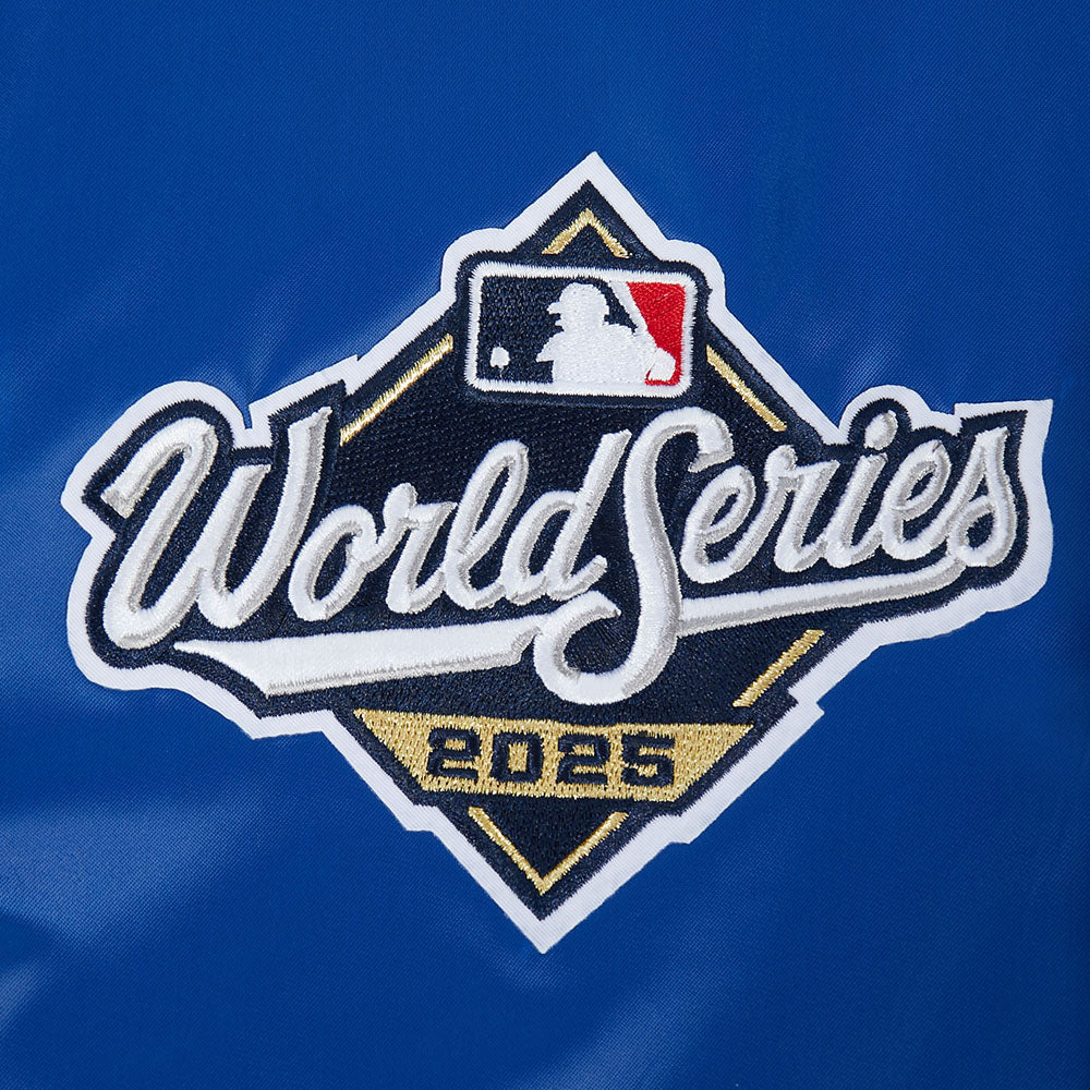 MLB LOS ANGELES DODGERS MLB WORLD SERIES 2025 PRO SATIN YD RIB JACKET (DODGER BLUE) - Image 11